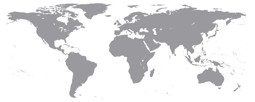 World map showing Raj Spices global reach
